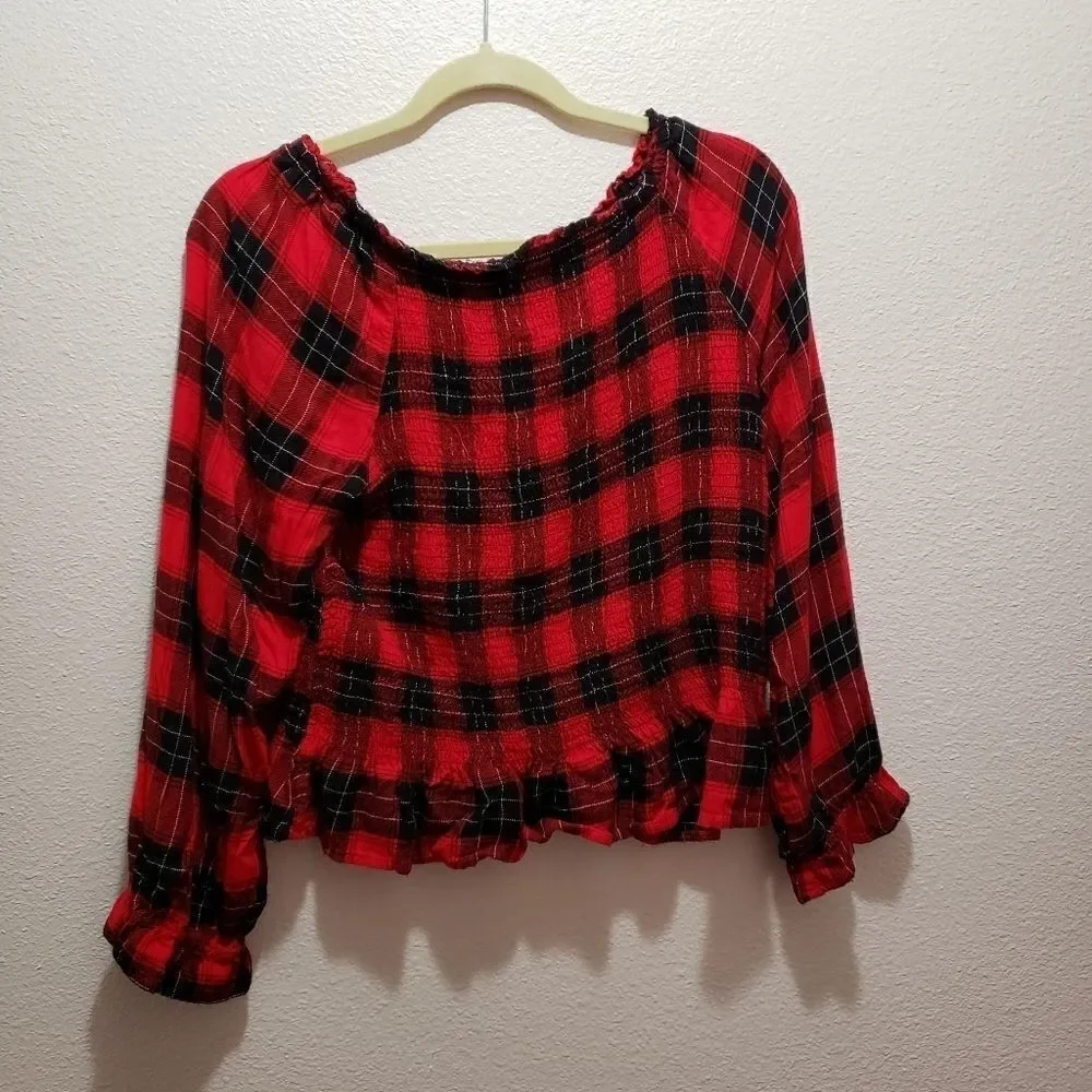 Justice girls top 18+, red /  black